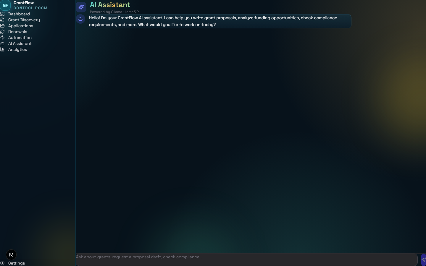 AI Assistant Chat Interface