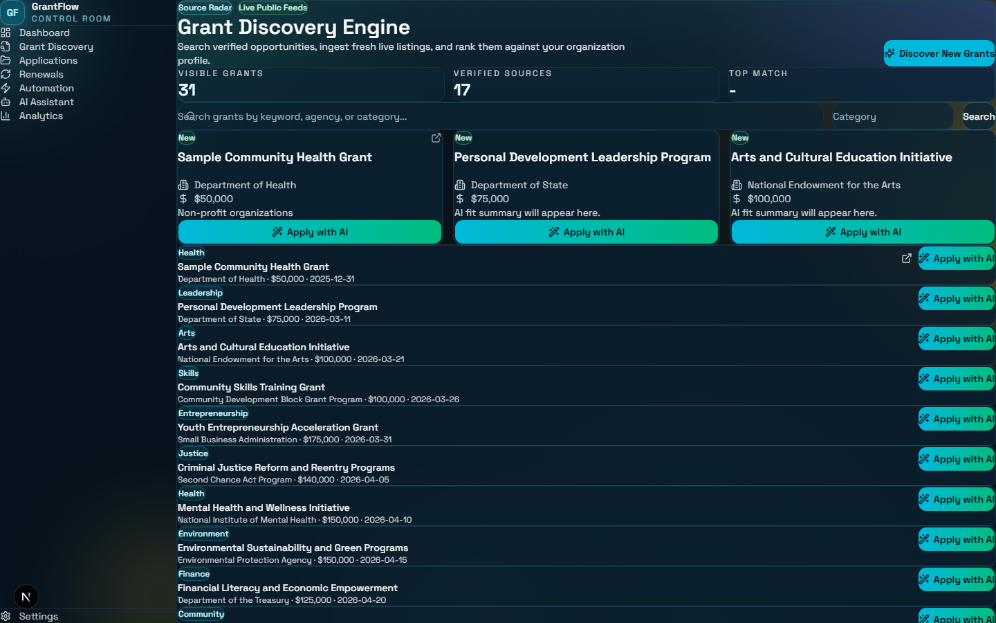 Grant Discovery Engine